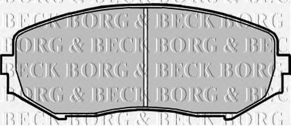 Тормозные колодки BORG & BECK BBP1957