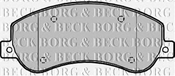 Тормозные колодки BORG & BECK BBP1964