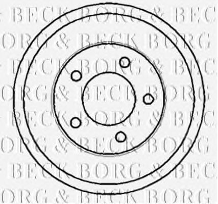 Тормозной барабан BORG & BECK BBR7117