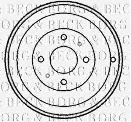 Тормозной барабан BORG & BECK BBR7148