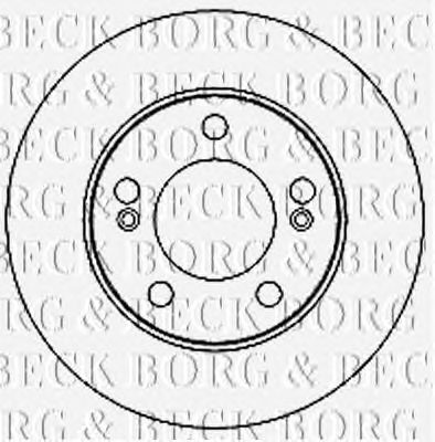 Тормозной диск BORG & BECK BBD4681
