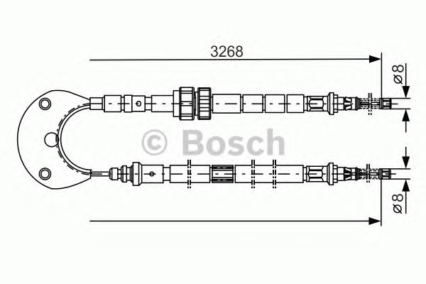 Трос ручника BOSCH 1 987 477 095