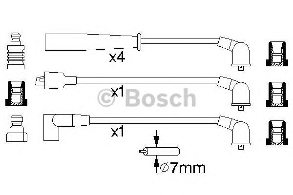 Комплект высоковольтных проводов BOSCH 0 986 356 735