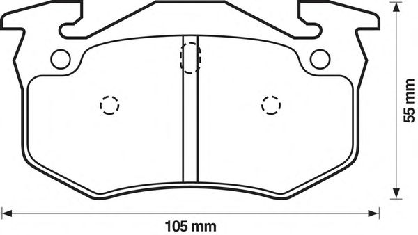 Тормозные колодки BENDIX 571747B
