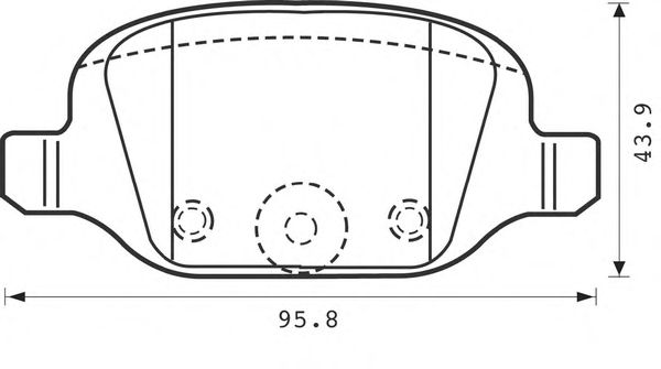 Тормозные колодки BENDIX 573019B