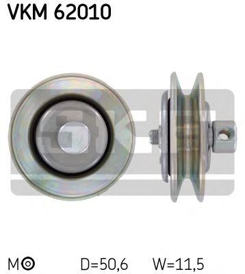 Ролик натяжителя клинового ремня SKF VKM 62010