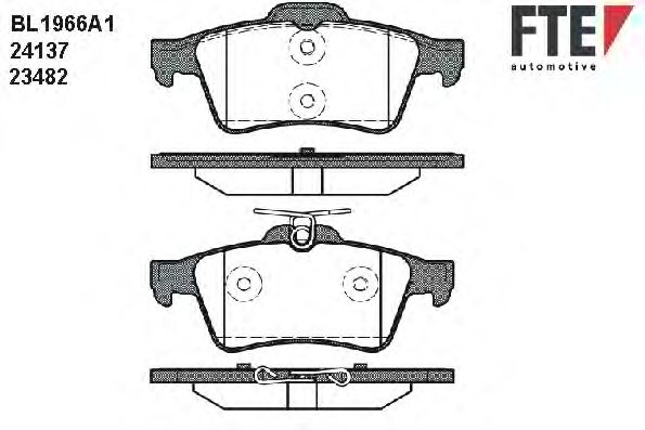 Тормозные колодки FTE BL1966A1
