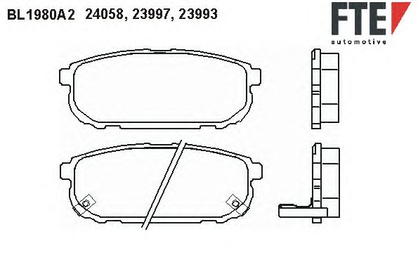 Тормозные колодки FTE BL1980A2