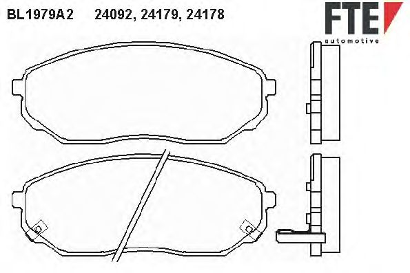 Тормозные колодки FTE BL1979A2