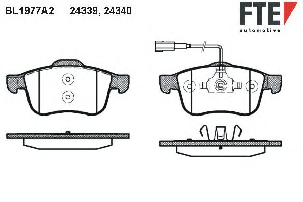 Тормозные колодки FTE BL1977A2