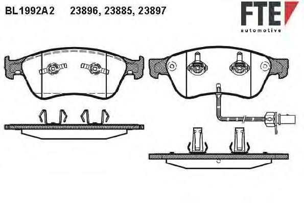 Тормозные колодки FTE BL1992A2