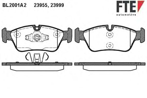 Тормозные колодки FTE BL2001A2