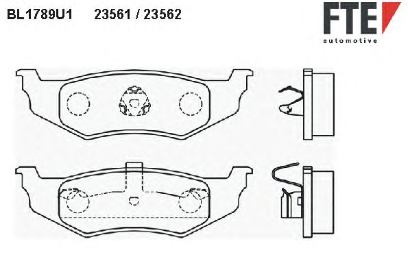 Тормозные колодки FTE BL1789U1