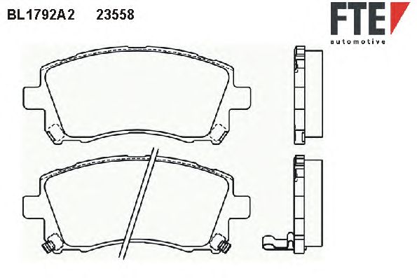 Тормозные колодки FTE BL1792A2