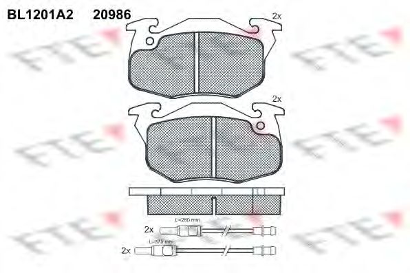 Тормозные колодки FTE BL1201A2