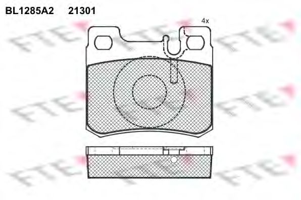 Тормозные колодки FTE BL1285A2