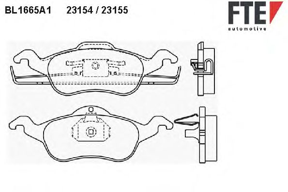 Тормозные колодки FTE BL1665A1