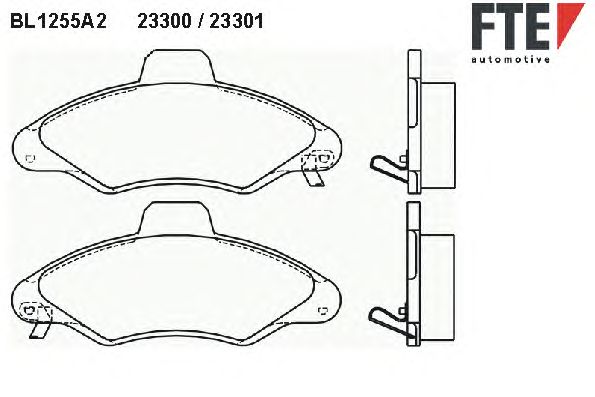 Тормозные колодки FTE BL1255A2
