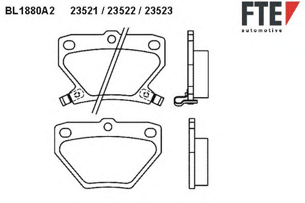 Тормозные колодки FTE BL1880A2