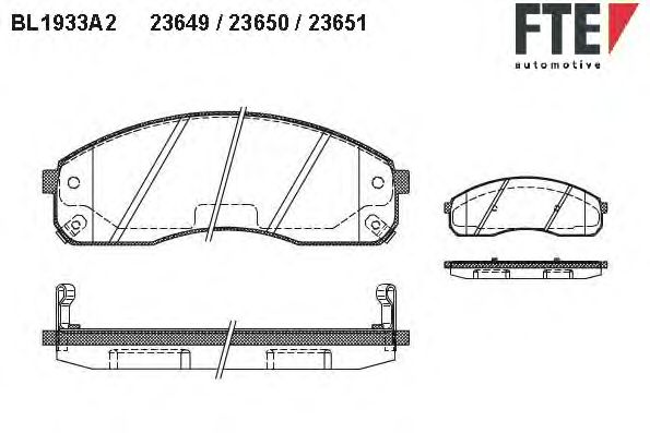 Тормозные колодки FTE BL1933A2