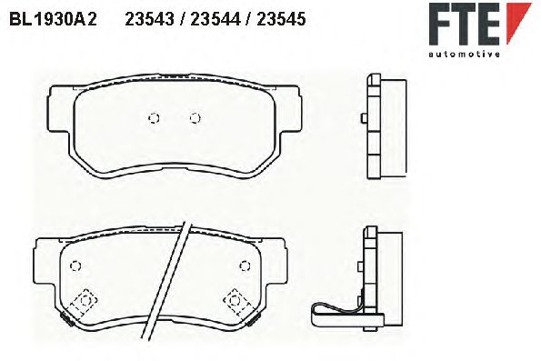Тормозные колодки FTE BL1930A2
