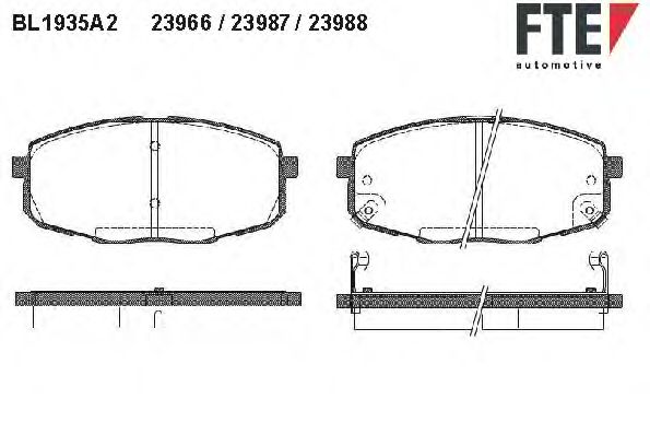 Тормозные колодки FTE BL1935A2
