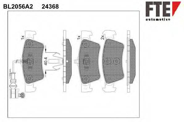 Тормозные колодки FTE BL2056A2