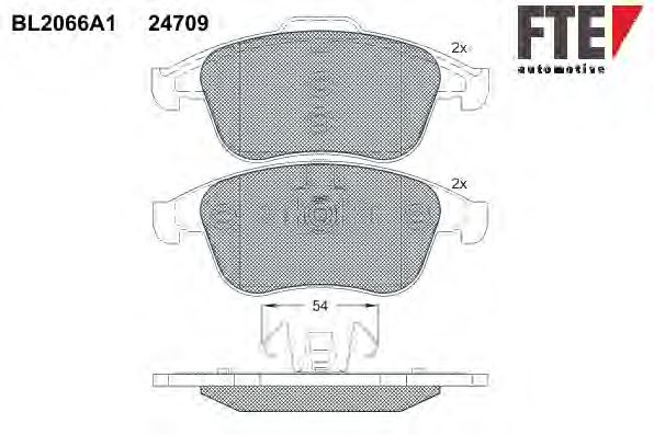 Тормозные колодки FTE BL2066A1