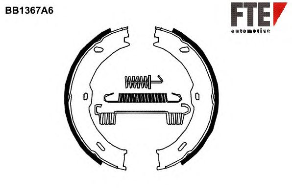 Тормозные колодки ручника FTE BB1367A6
