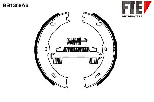 Гальмівні колодки ручника FTE BB1368A6