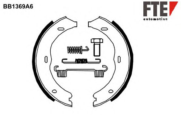 Гальмівні колодки ручника FTE BB1369A6