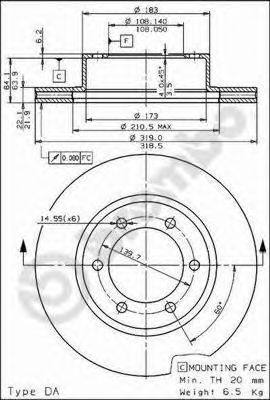 Гальмівний диск BREMBO 09.7226.10