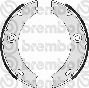 Тормозные колодки ручника BREMBO S 50 513