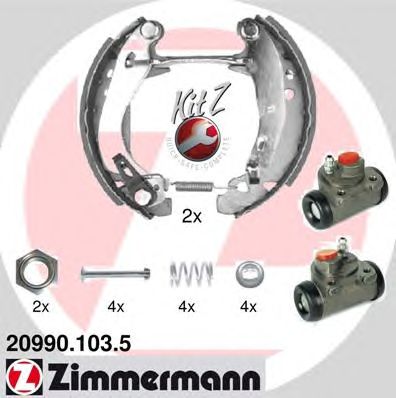 Тормозные колодки ZIMMERMANN 20990.103.5