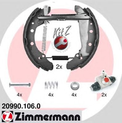Тормозные колодки ZIMMERMANN 20990.106.0