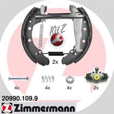 Тормозные колодки ZIMMERMANN 20990.109.9