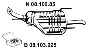 Глушник EBERSPÄCHER 08.100.85