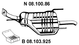 Глушник EBERSPÄCHER 08.100.86