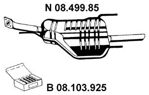 Глушитель EBERSPACHER 08.499.85