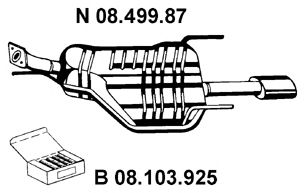 Глушитель EBERSPACHER 08.499.87