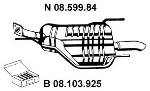 Глушитель EBERSPACHER 08.599.84