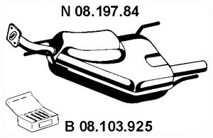 Глушитель EBERSPACHER 08.197.84