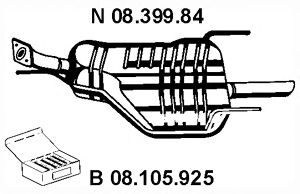 Глушитель EBERSPACHER 08.399.84