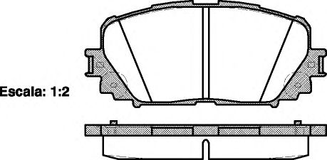 Тормозные колодки REMSA 1258.00