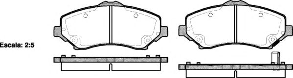 Тормозные колодки REMSA 1259.02