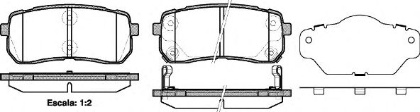 Тормозные колодки REMSA 1288.02