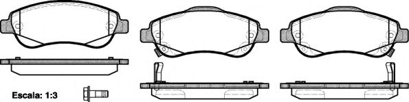 Тормозные колодки REMSA 1289.02