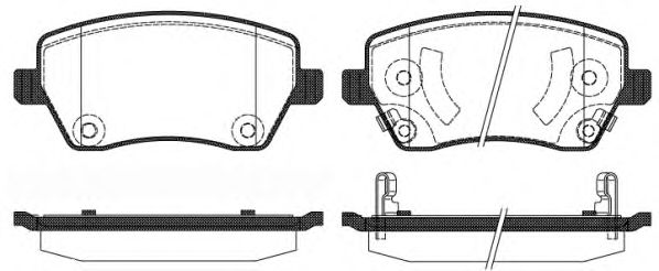 Тормозные колодки REMSA 0987.02