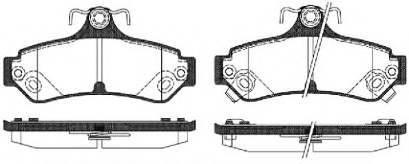 Тормозные колодки REMSA 1285.12