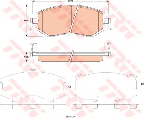 Тормозные колодки TRW GDB3519